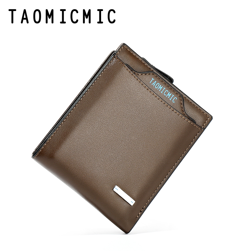 Wholesales zipper more functions Men pu leather wallet