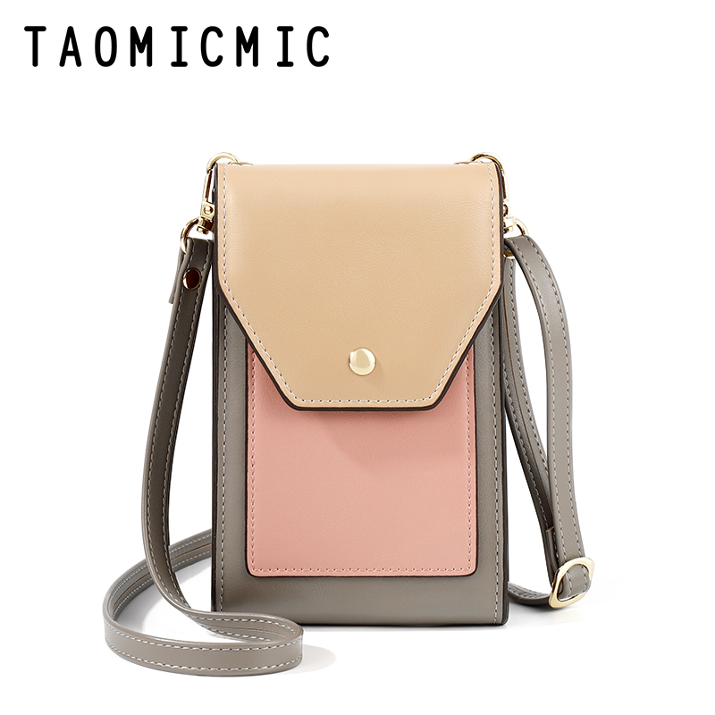 female Sling Bag Personalized Pattern Custom Logo Korean Fashion Mini Crossbody phone holder Body Cross wallet
