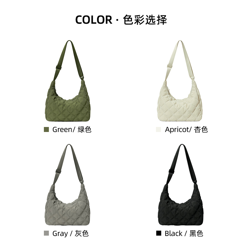 TAOMICMIC New personality cross-border niche autumn and winter dumpling bag capacitysimple lady copicity